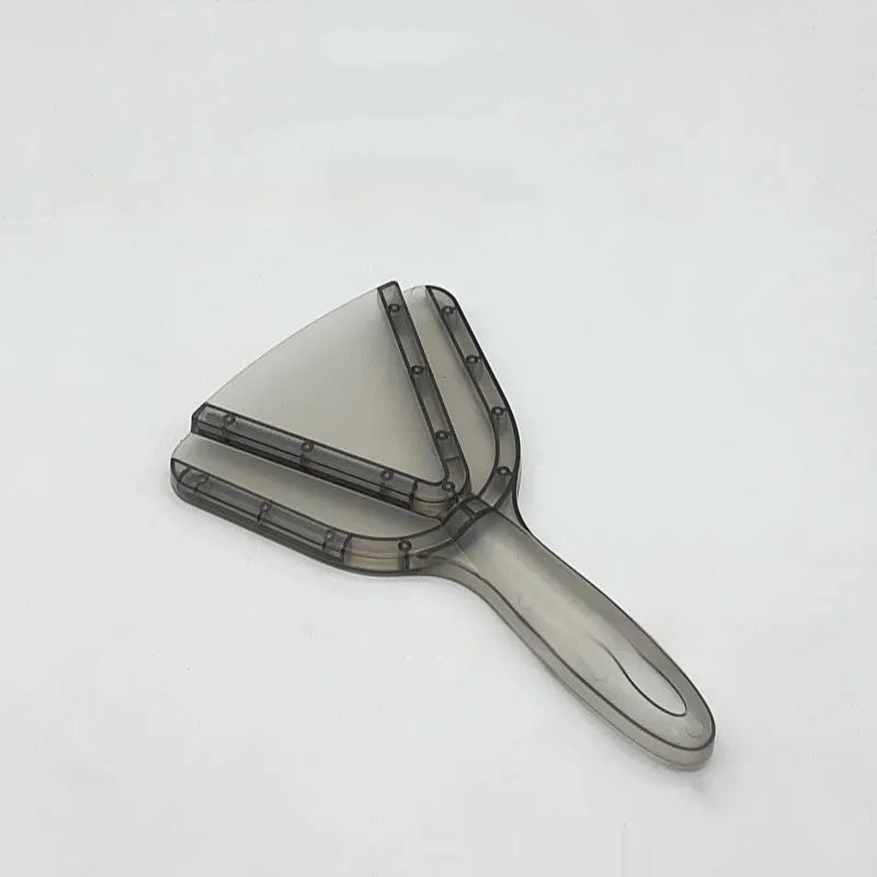 Red ABS plastic telescopic bottle opener with can opener tool on a white background.