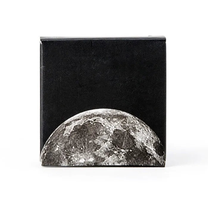 Boxed set of 45 black moon phases and calendar planet stickers for hand accounting