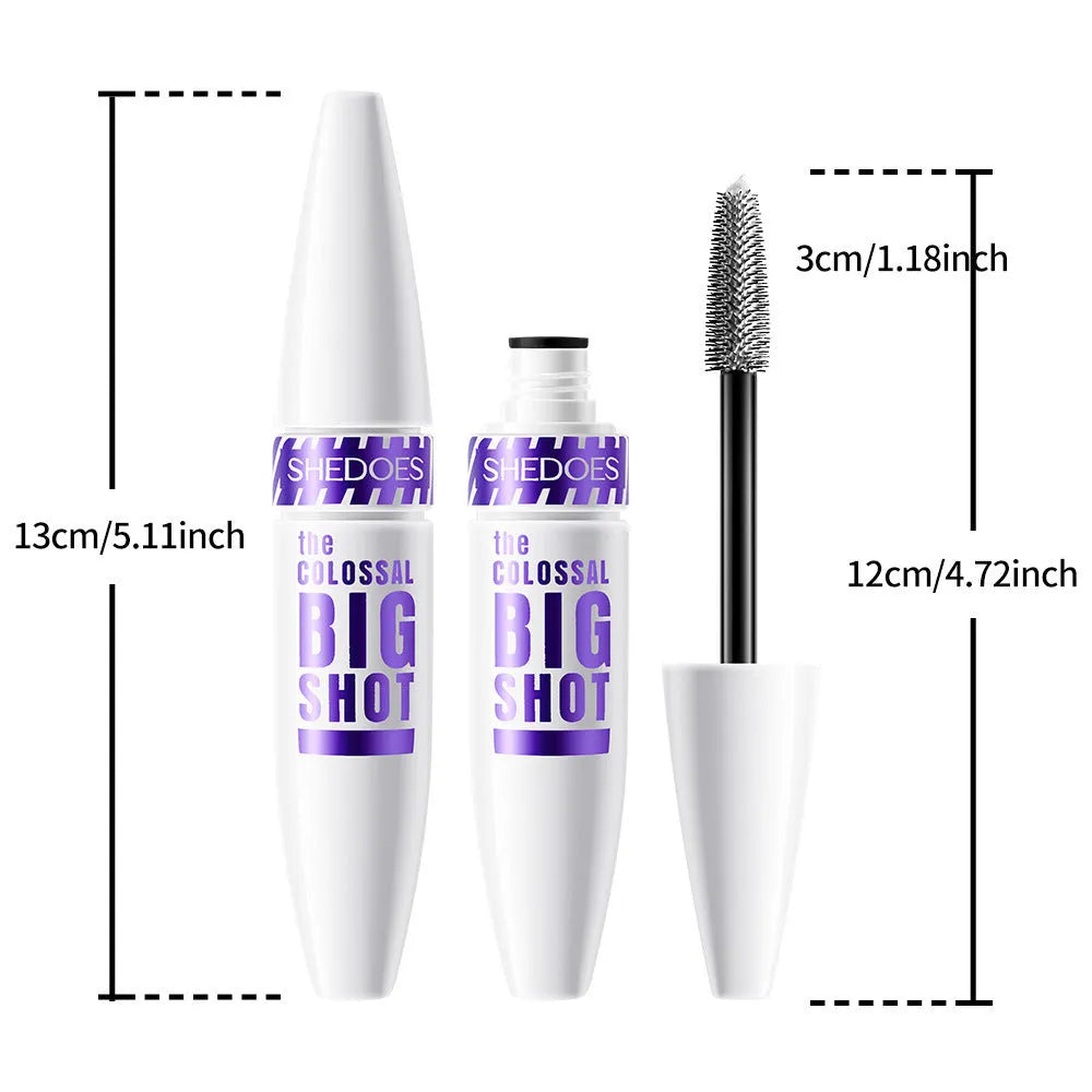 White waterproof mascara tube with 10ml sweat-proof quick-drying formula