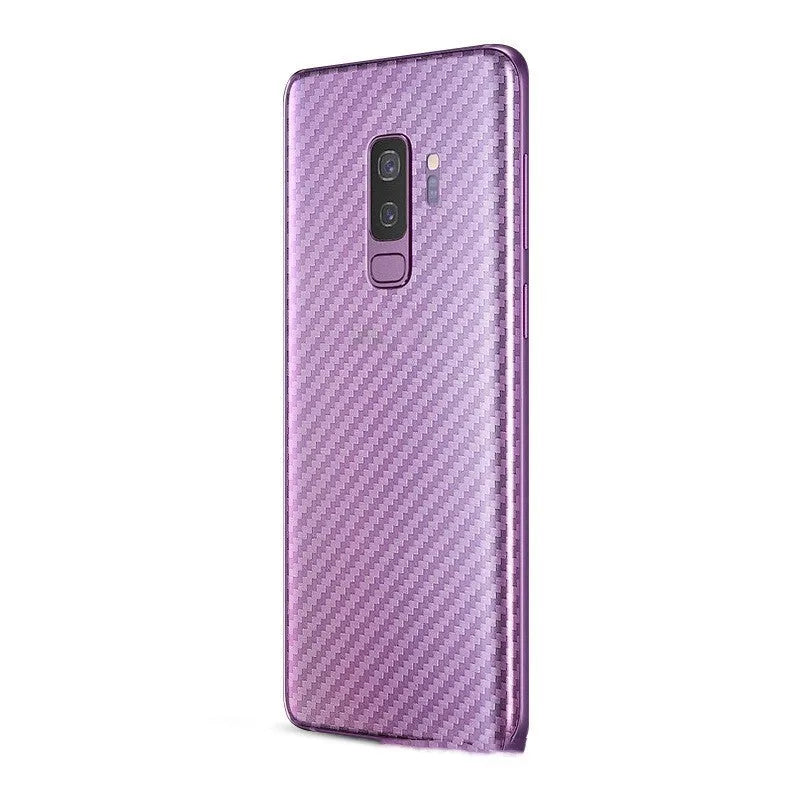 Anti scratch carbon fibre rear film for Samsung phone in matte PVC finish