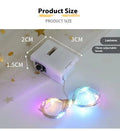 LED copper wire light in small white box with three-gear adjustment and 0.2m chain of four warm white LEDs