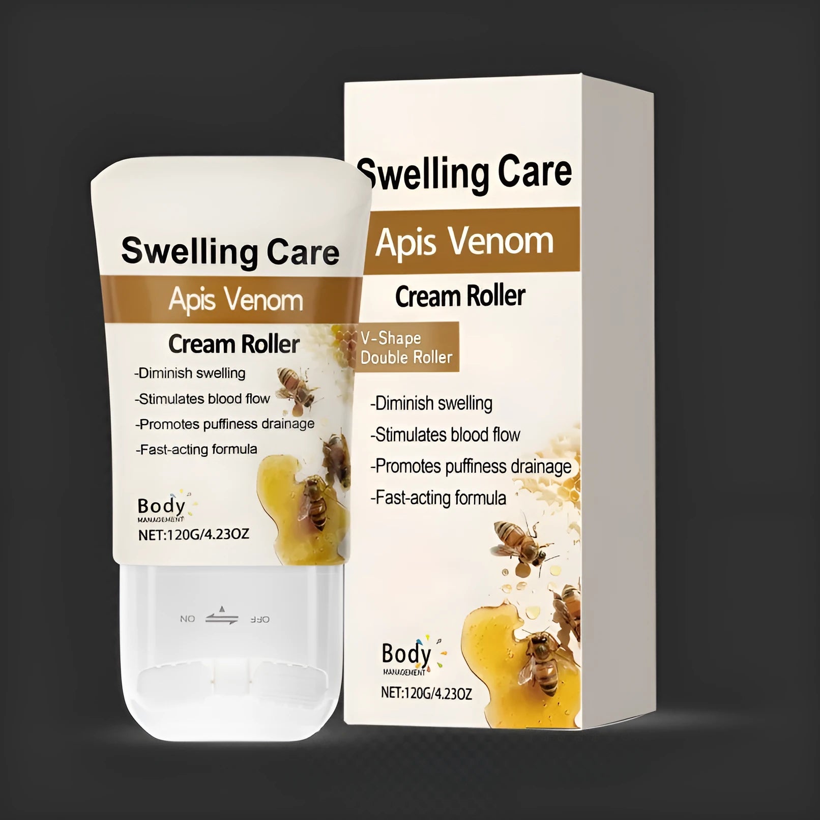 120g container of light grain moisturising cream for facial and body contouring with botanical actives