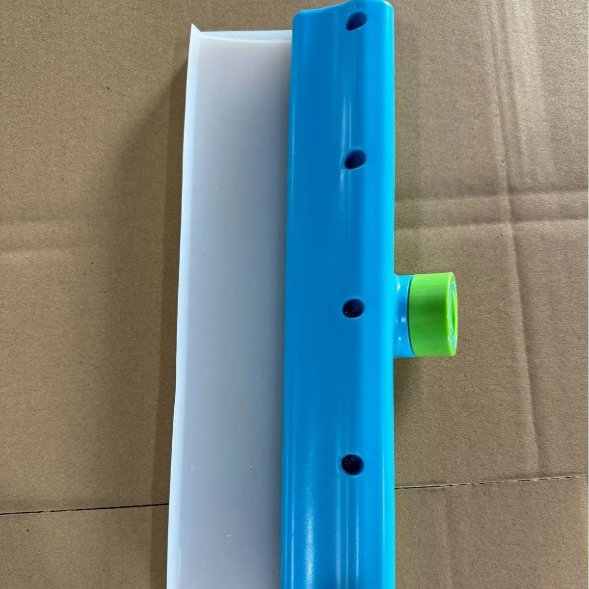 12-inch single ultra-fine fiber cloth cover wipe car wash brush in blue and white for glass and paint cleaning
