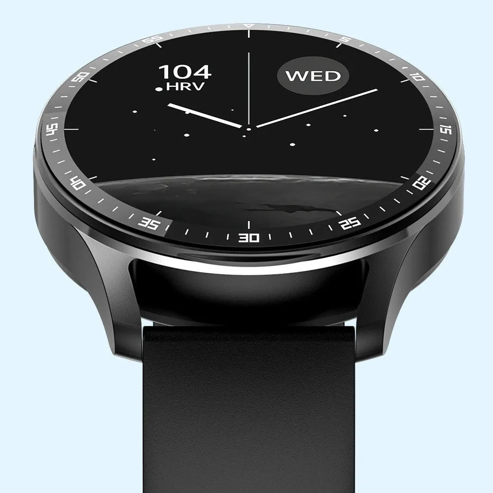 X7 TWS Headset Smart Watch in black with large touchscreen display and integrated earpiece