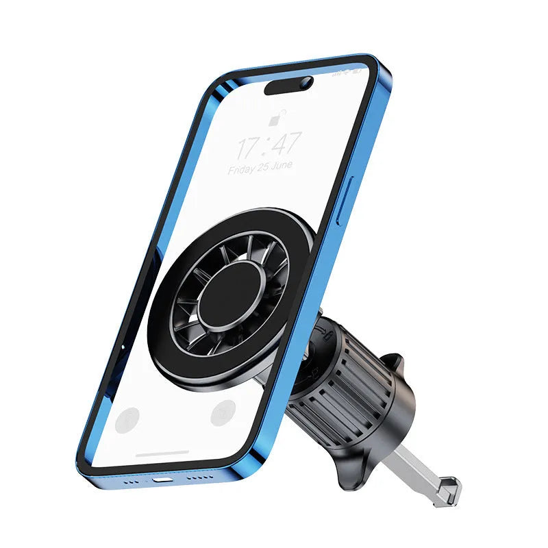 YC19 magnetic car phone holder bracket with suction cup for dashboard air vent