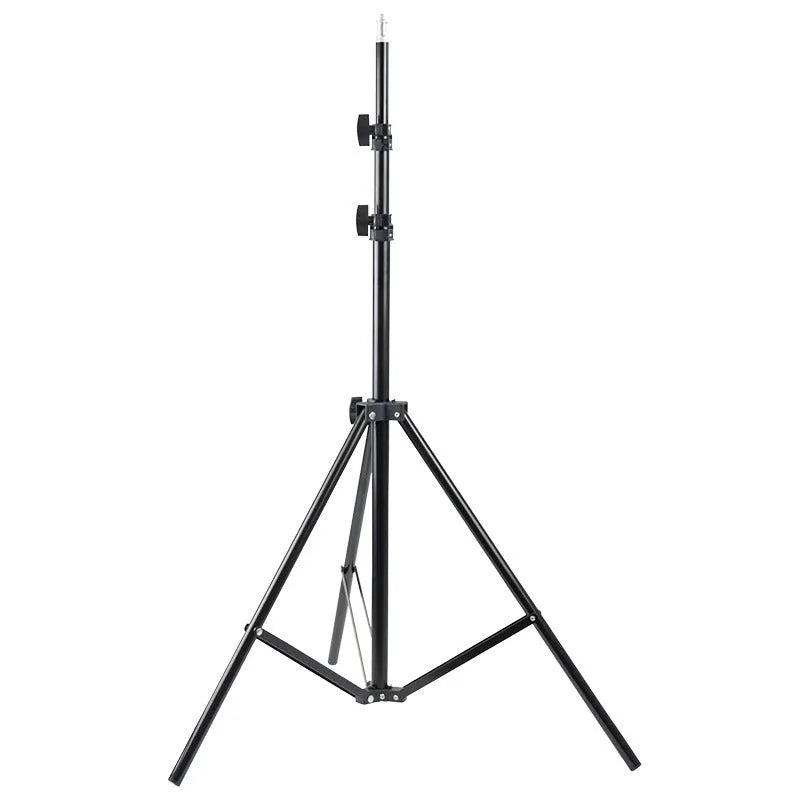 Telescopic fill light bracket in metal iron electrophoresis, 50cm to 2.6m lamp holder options for live streaming photography.