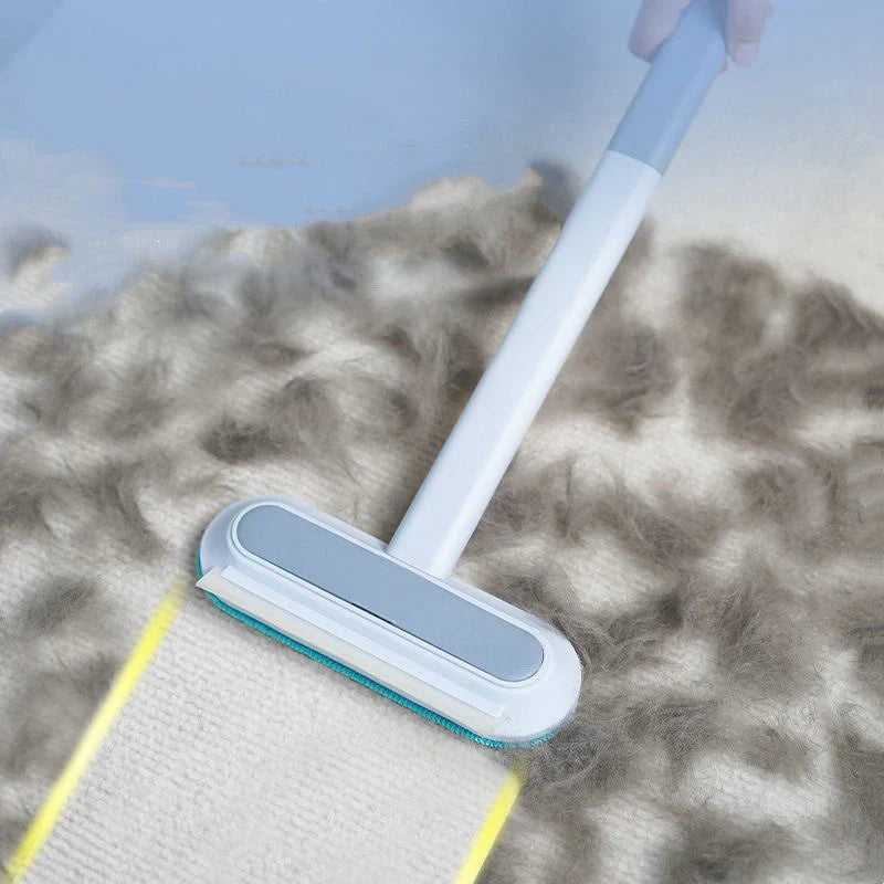 Versatile 4-in-1 multi-functional hair removal brush for cleaning window screens, removing pet hair, and tackling various household tasks