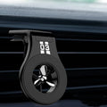 Magnetic car air vent phone holder with rotating paddle and fragrance slots in black, blue or red colour