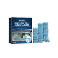 Box containing 30 car oil-removing film cleaning effervescent tablets for windscreen and glass surfaces