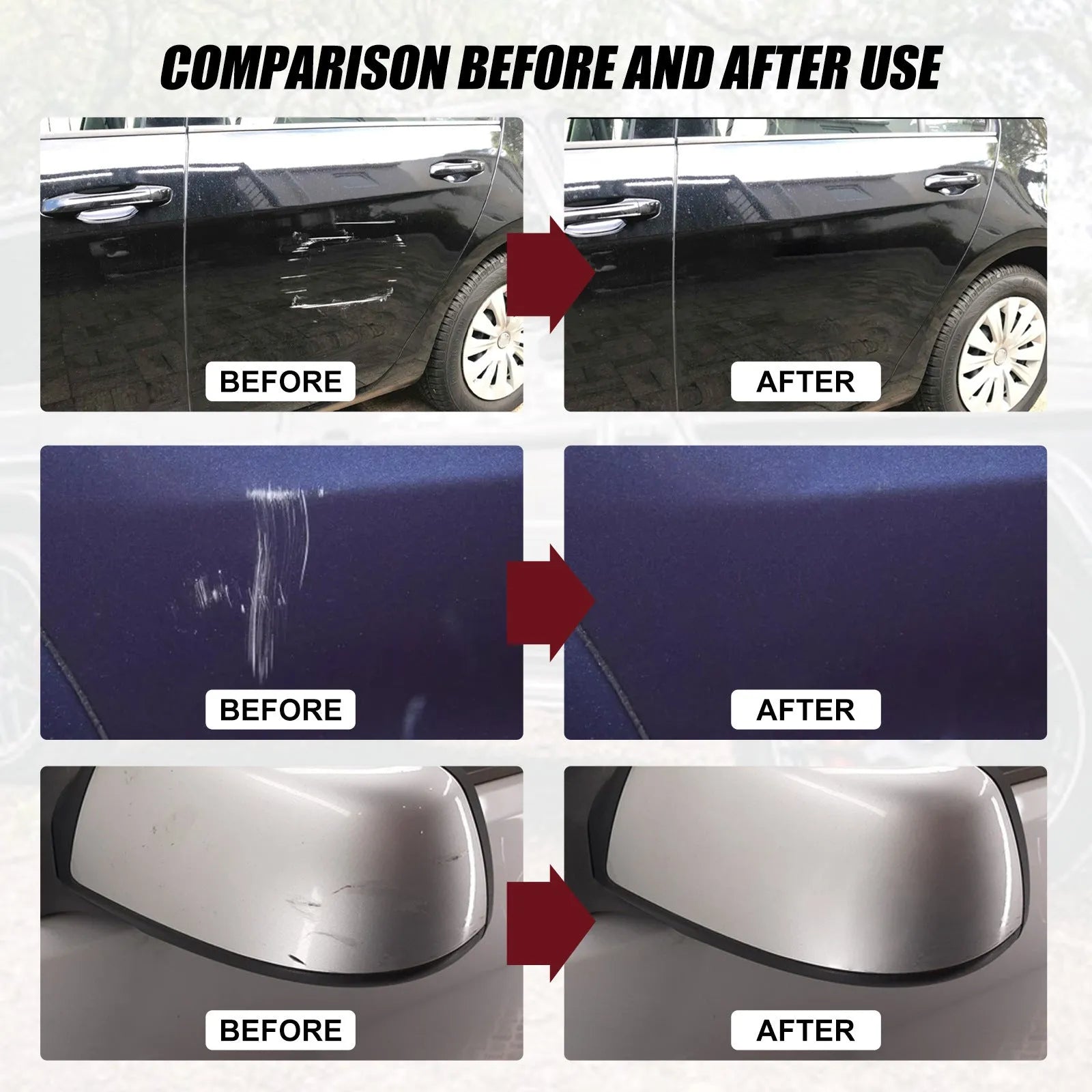 60ml car scratch repair wax kit with applicator for paint surface maintenance