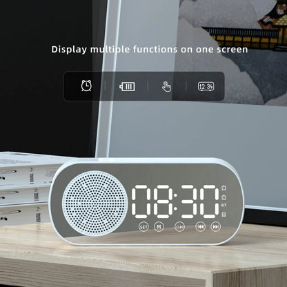 Multifunctional alarm clock with Bluetooth, FM radio, and USB charging features