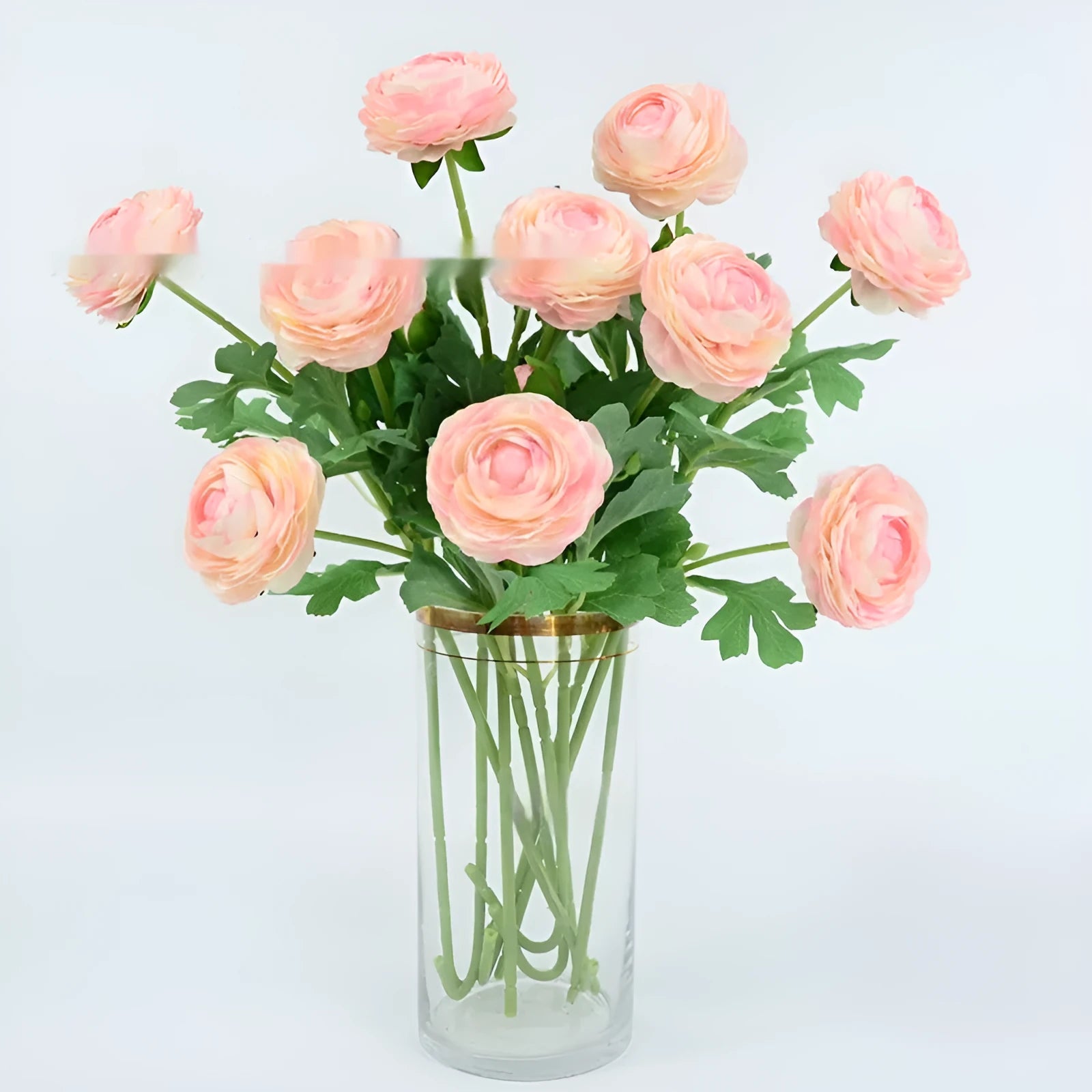 Artificial silk peony single stem simulation flower in milky white for wedding decoration or photography prop