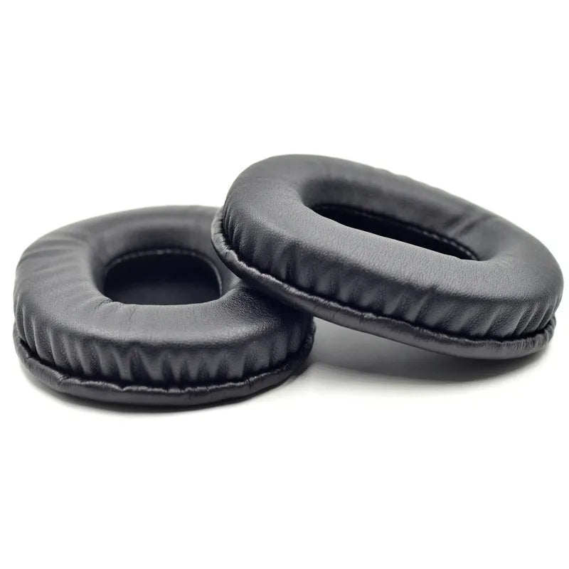 Soft sponge earphone covers in black leather, black flannel, brown flannel and gray flannel for headphones