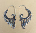 Silver alloy retro creative women's earrings in fashion OL style, one pair