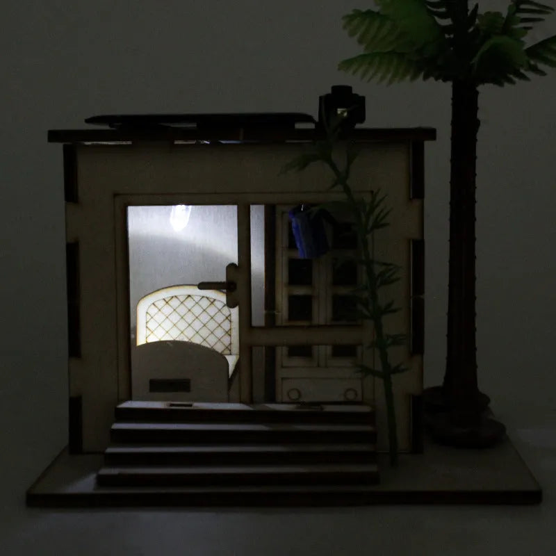 Solar Small House No 2 wooden assembly toy for science experiments