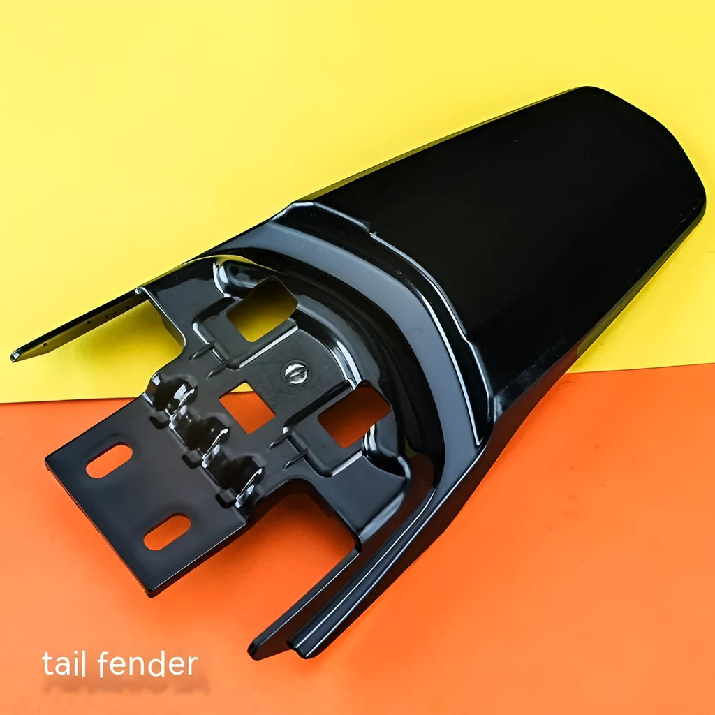 Carbon fibre rear mudguard, tail fender, and inner plate kit for Light Bee electric off-road bicycle