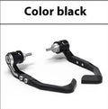 Black CNC machined brake lever guard for Honda CBR650 motorcycle on brake horn bar