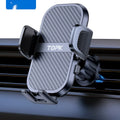 D46 series universal car phone holder with multiple bracket styles for dashboard windscreen air vent mounting