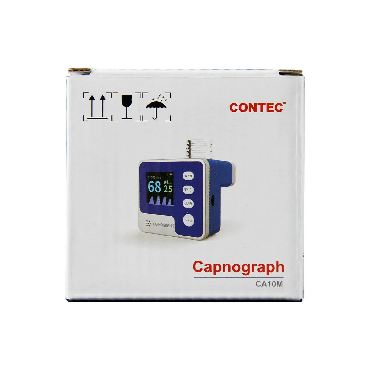 Veterinary mainstream CO2 capnograph CA10M monitor for EtCO2 and respiration rate, 59x56x59.5mm, 92g
