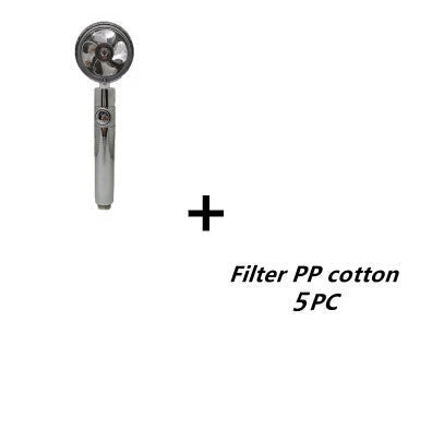 Pressurized High Pressure Handheld Shower Head with Cotton Filter - Powerful, Customizable Shower Experience