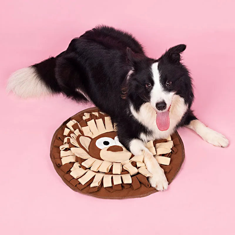 50 x 50cm polar fleece snuffle mat for dogs and cats with interactive foraging and training use