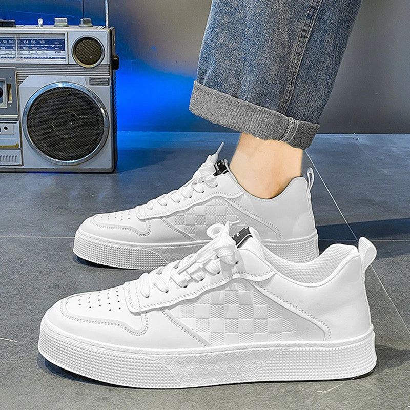 Stylish Lace-Up Casual Sneakers for Men