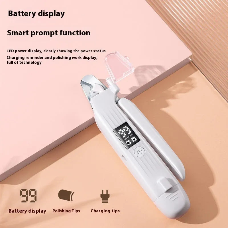 White ABS dog nail clippers with HZ8 specification for pet grooming