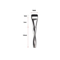 Spiral powder foundation brush with artificial fibre bristles and long plastic handle