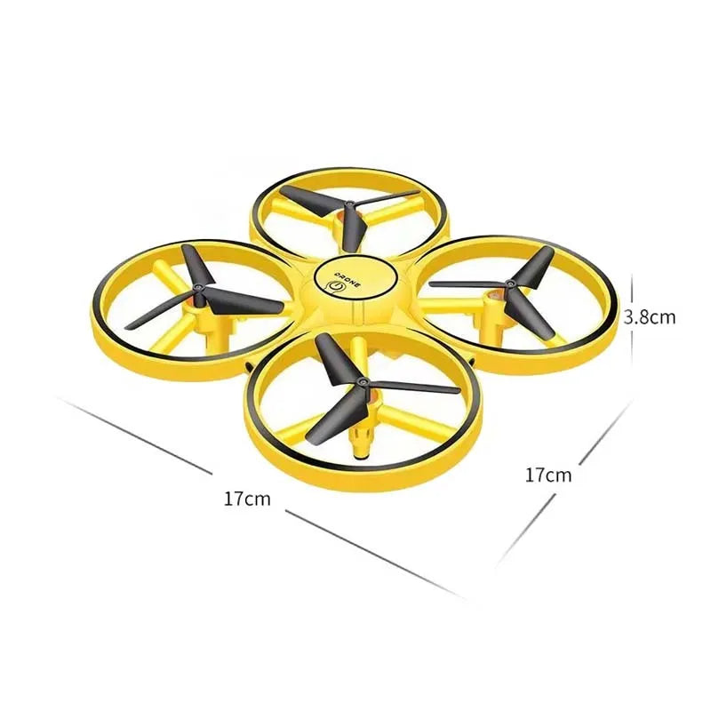 ABS gesture sensing flying saucer toy, 17cm x 17cm x 4.5cm, large watch four axes style for ages 7-14