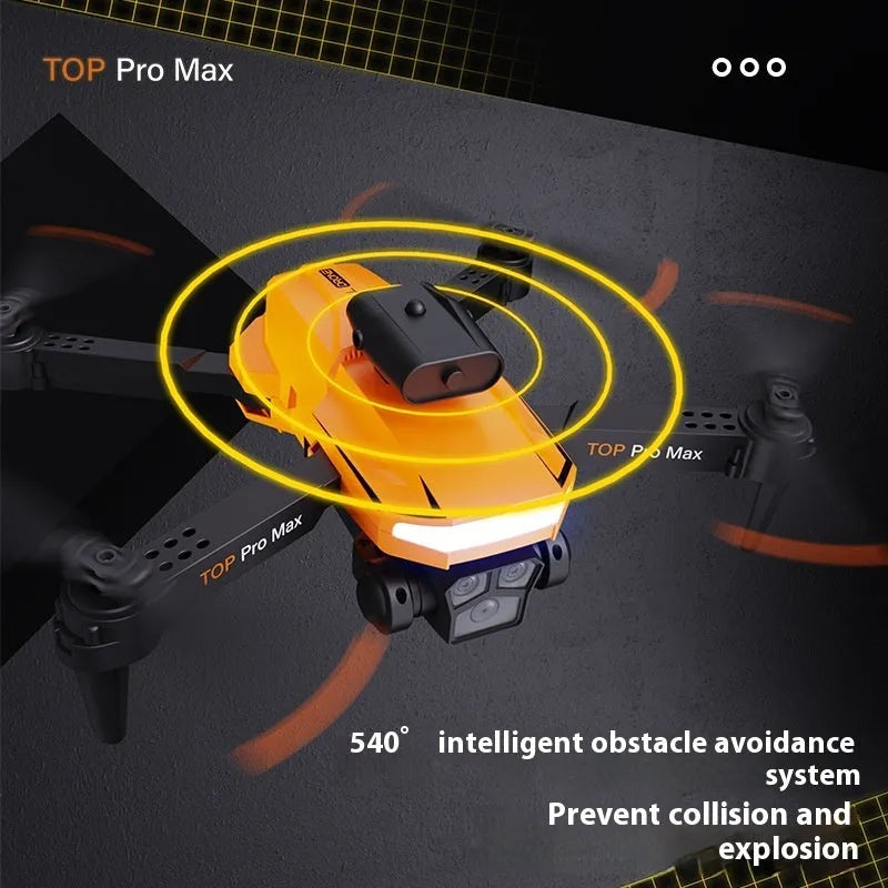 P18 UAV brushless quadcopter with optical flow positioning in black colour