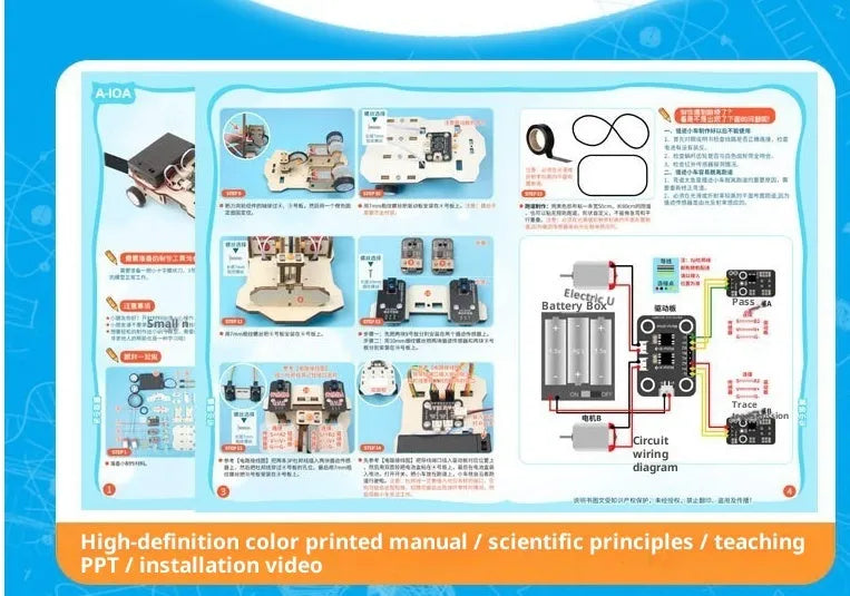 Wooden DIY assembly material pack for technology small production teaching aids, style A48, for ages 7-14