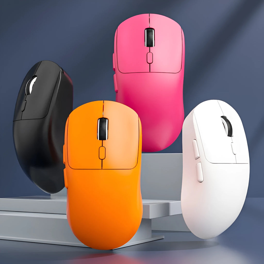 24g wireless gaming mouse, triple-mode wired 2.4G Bluetooth, 6400dpi, 112x60x38mm, black