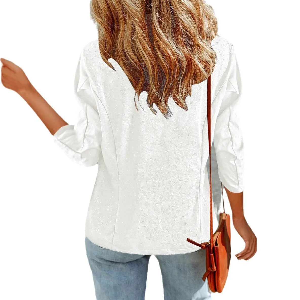 Slim-fit cardigan jacket in wine red colour on a hanger