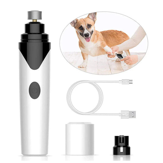 Premium electric pet nail grinder with low-noise motor for safe, painless grooming of cats, dogs, and small animals