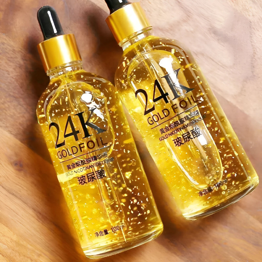 100g bottle of 24K nicotinamide and hyaluronic acid facial essence with ginseng