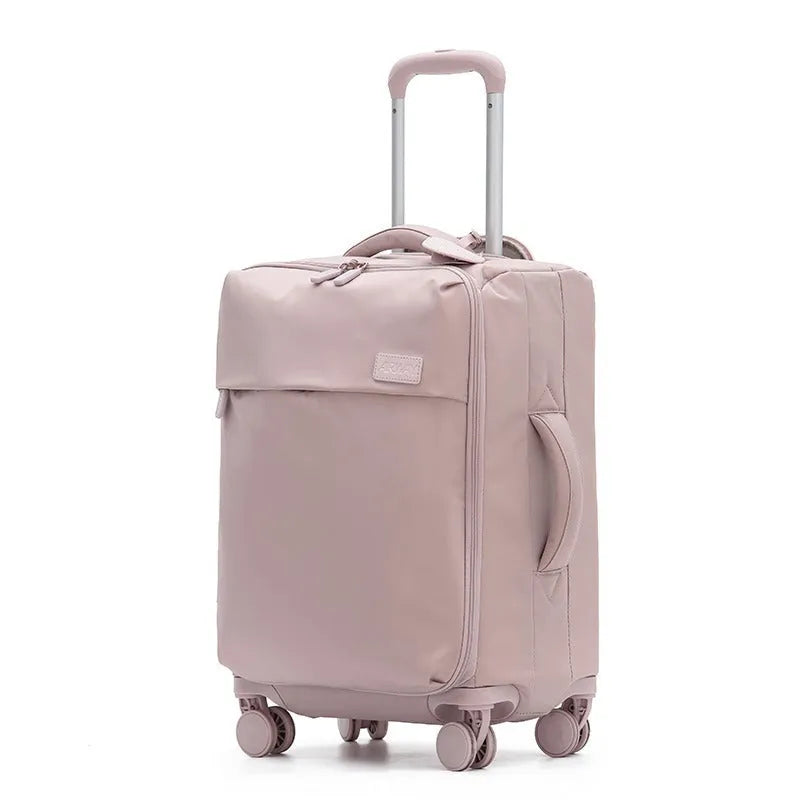 Bluestone green 20-inch waterproof Oxford cloth suitcase with universal wheels