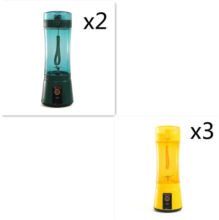 Portable USB Rechargeable Fruit Smoothie Blender with Cordless Design and Powerful Blending Capabilities