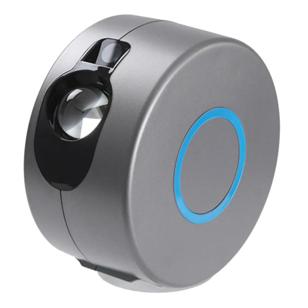 Grey starry sky projection lamp with wireless remote control for indoor atmospheric lighting