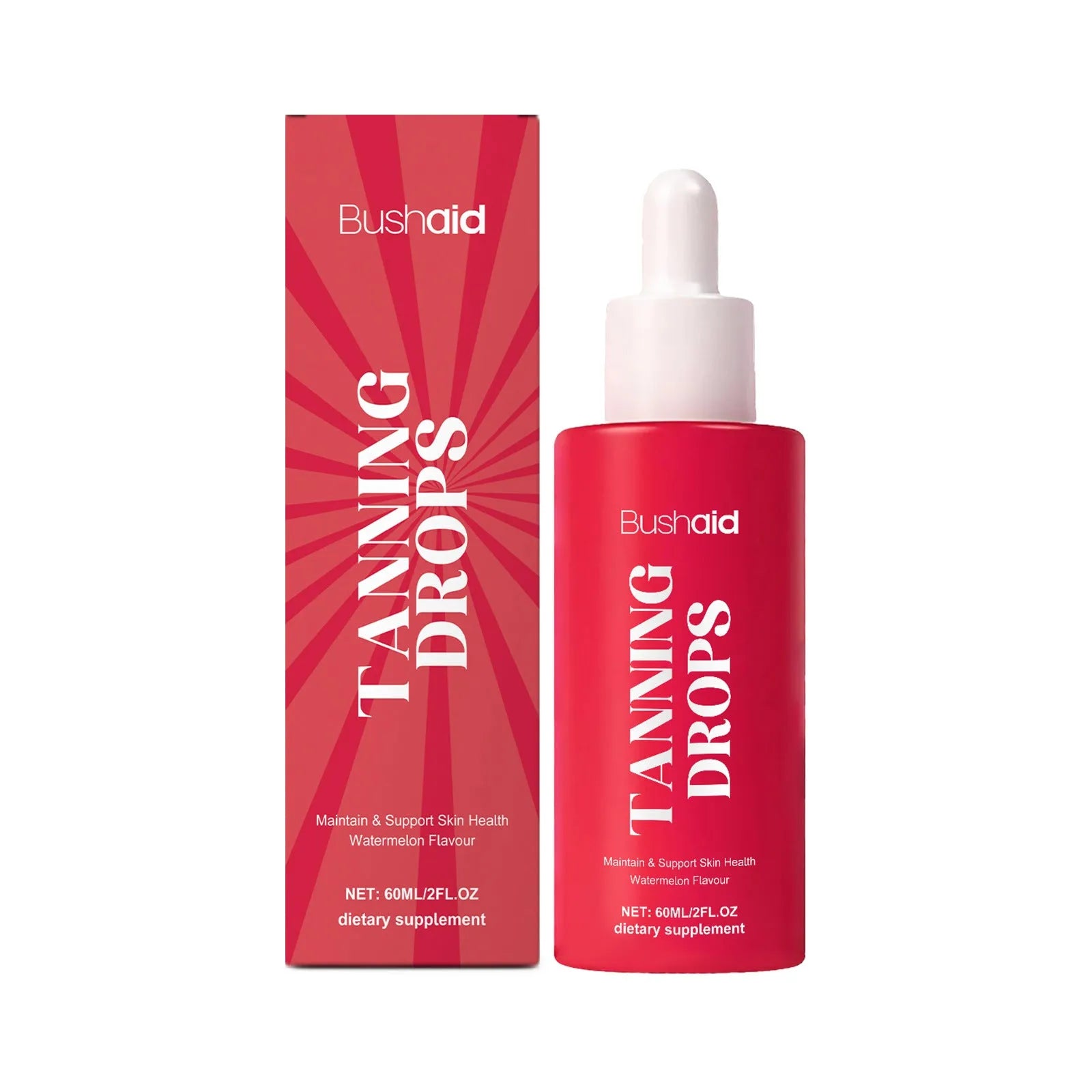 60ml Natural Beauty Black Drops skin brightening serum bottle with dropper