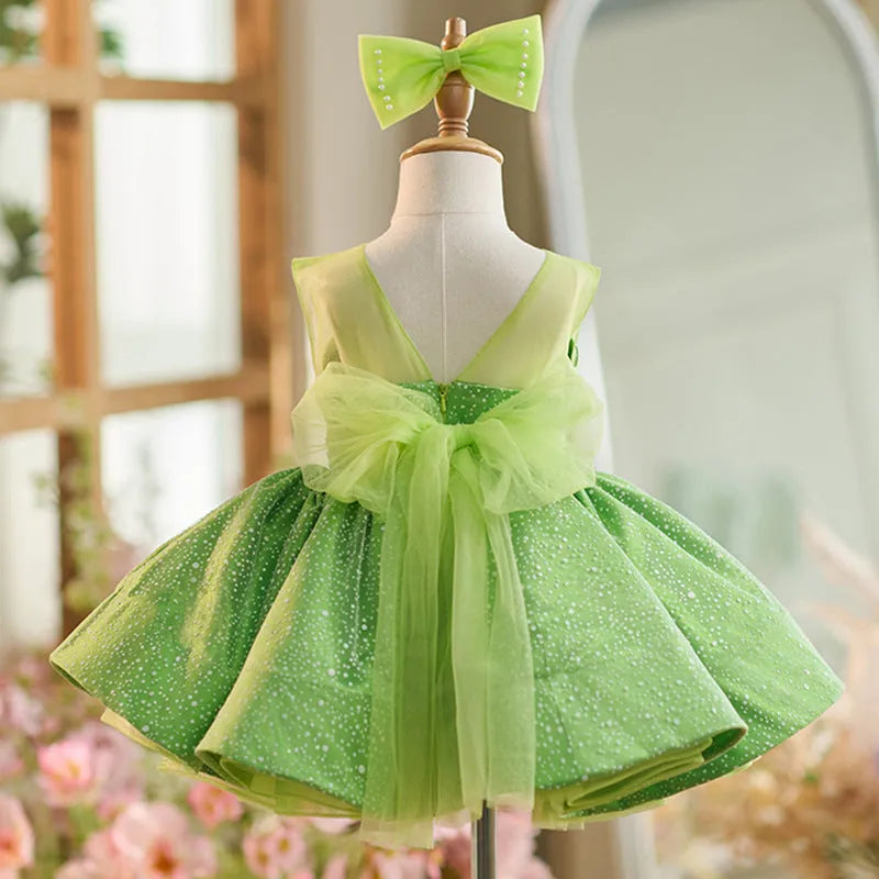 New Mint Mambo green polyester girls pettiskirt with princess-style fluffy layers