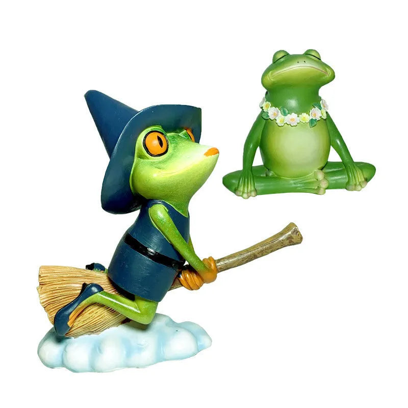 Magic Yoga Frog decoration ornament in RDW123 colour with European style design