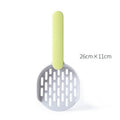 Blue plastic cat litter shovel measuring 26.6cm for pet waste removal