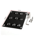 American licence plate frame with trailer rod for car modification on vehicle