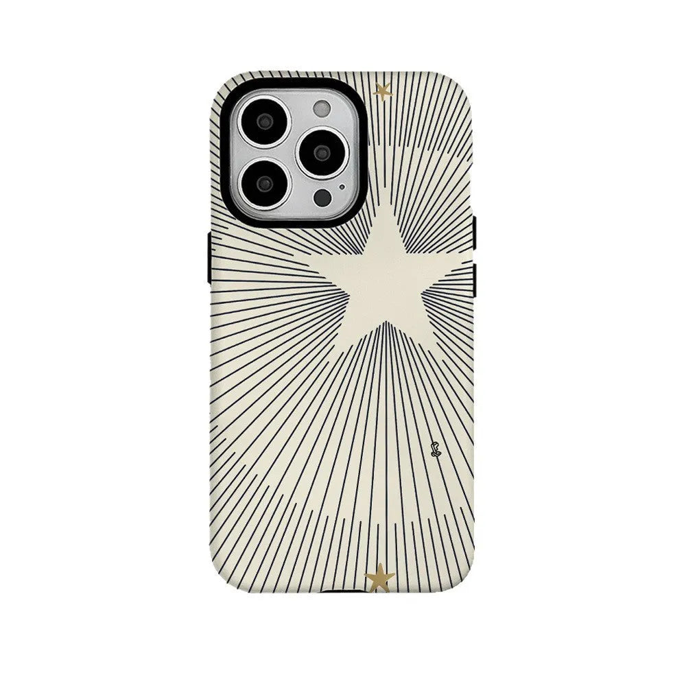 XINGX Design Feilin mobile phone protective shell case for iPhone in matte black and glossy finish.