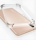 Transparent TPU phone case for Huawei and Honor smartphones showing clear design and model compatibility