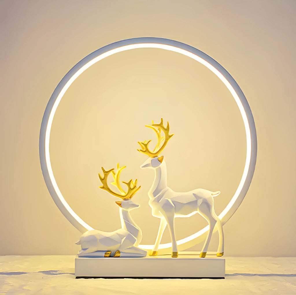 Modern simple style LED night light bride dowry lamp in noble gold finish