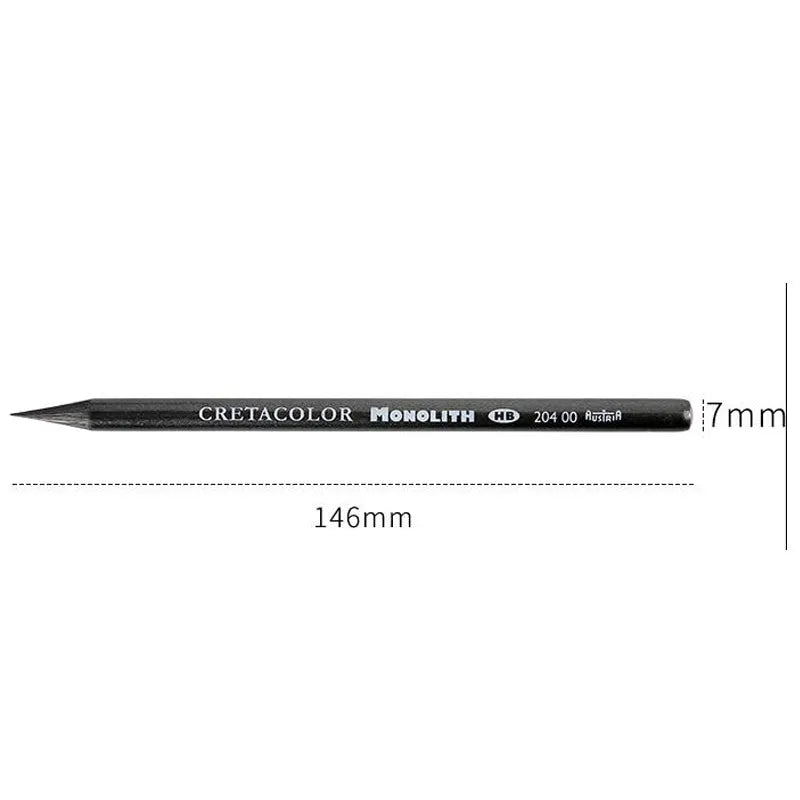 Wood-free graphite pencil for drawing and sketching with 146mm length and 7mm diameter