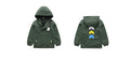 Children's winter jacket plus velvet lining casual windbreaker style for boys sizes 110-160cm