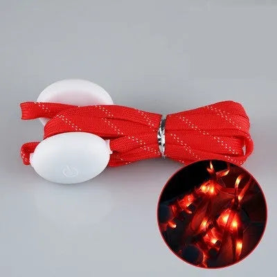 Nylon luminous shoelace for street dance in multiple colour options including blue, green, pink, red, white, yellow