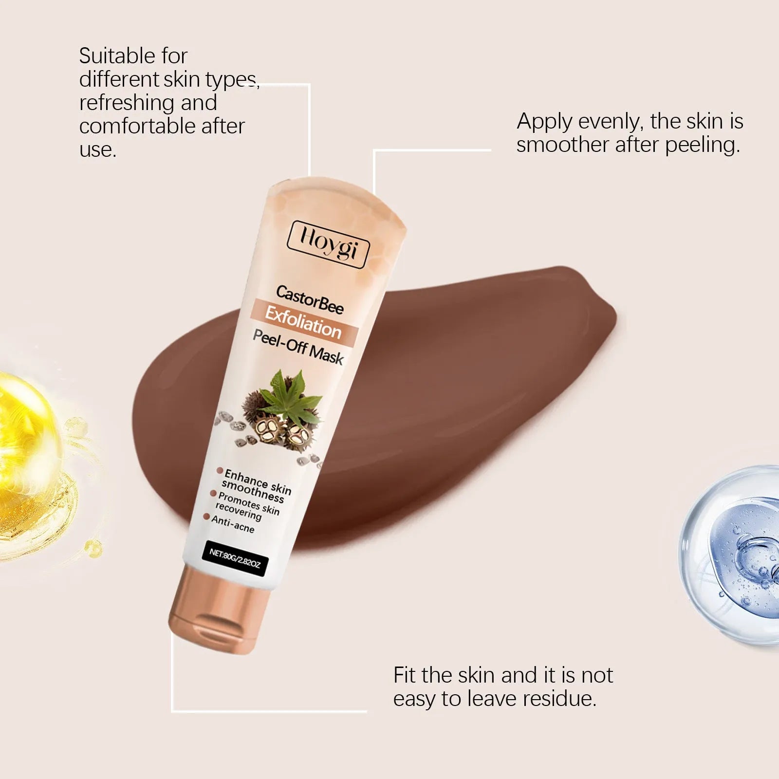 Mild Cutin Tearing Mask facial sheet mask 80g with collagen and bee venom formula